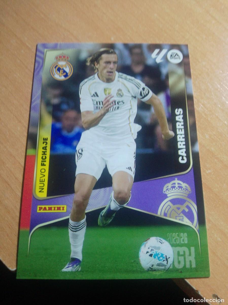 Cartes &agrave; collectionner de Football: 467 CARRERAS NUEVO FICHAJE DEL REAL MADRID 25 26 MGK 2025 2026 NUEVO DE SOBRE