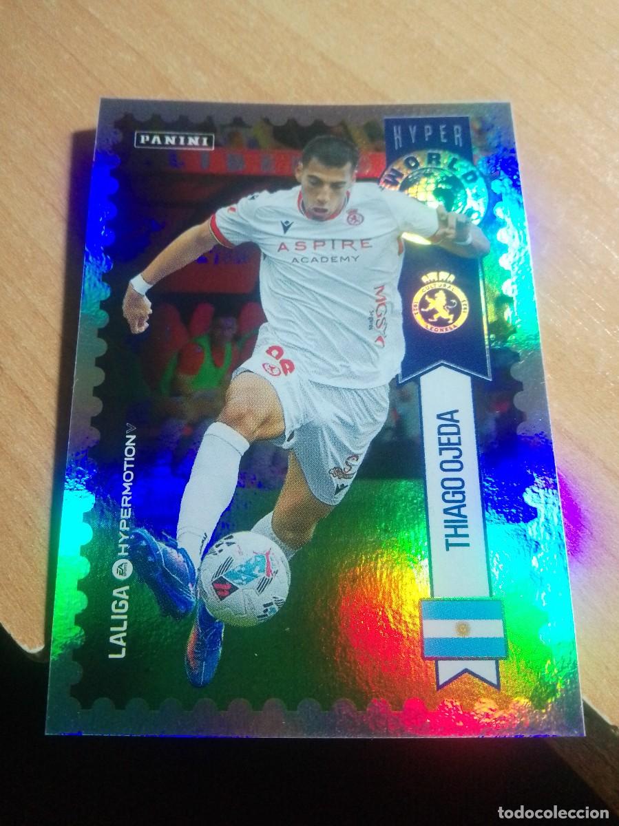 Cromos de f&uacute;tbol: 455 THIAGO OJEDA CULTUAL LEONESA HYPER WORLD SERIES 2&ordf; DIVISION HYPERMOTION 25 26 PANINI 2025 2026