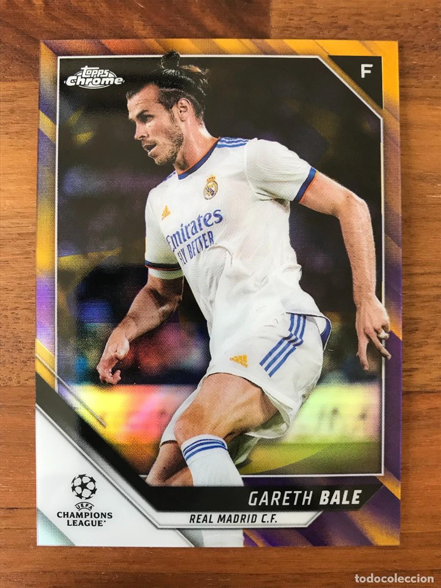 Cromos de f&uacute;tbol: GARETH BALE - REAL MADRID - PURPLE GOLD STARBALL REFRACTOR - TOPPS CHROME CHAMPIONS 2021 2022 21 22