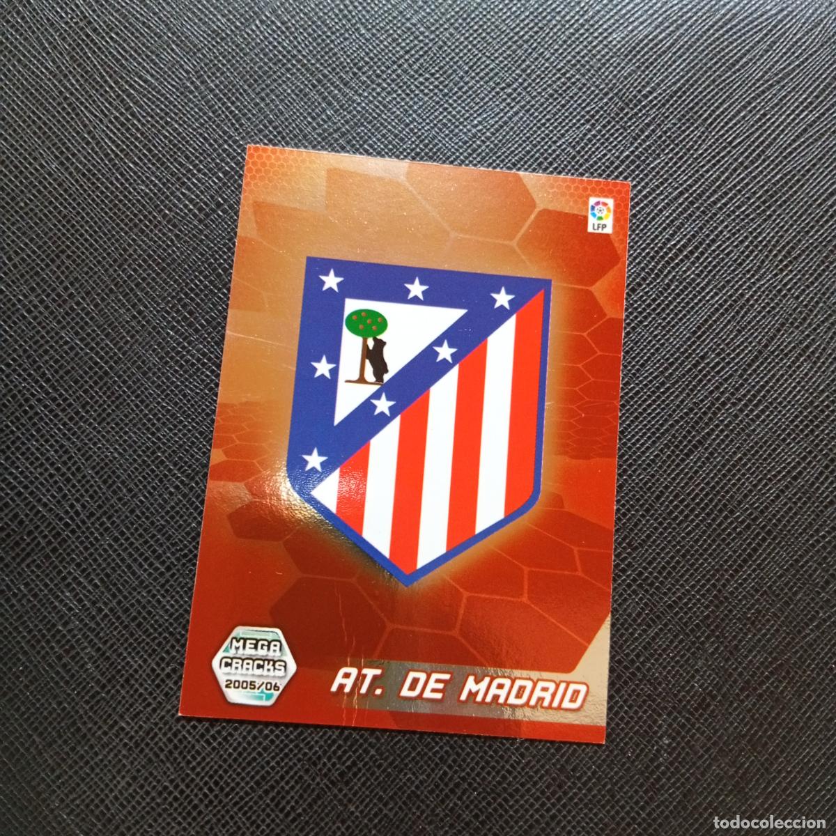 Cromos de f&uacute;tbol: 37 ESCUDO AT MADRID PANINI MEGACRACKS 05 06 CROMO FUTBOL 2005 2006 - A213 PG37