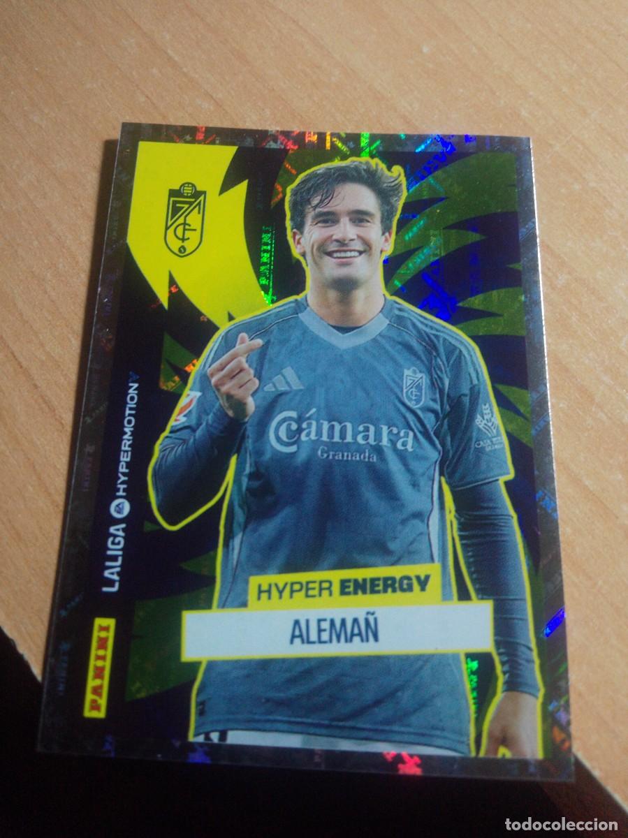 Cromos de f&uacute;tbol: 467 ALEMA&Ntilde; GRANADA HYPER ENERGY 2&ordf; DIVISION HYPERMOTION 25 26 PANINI 2025 2026 NUEVO