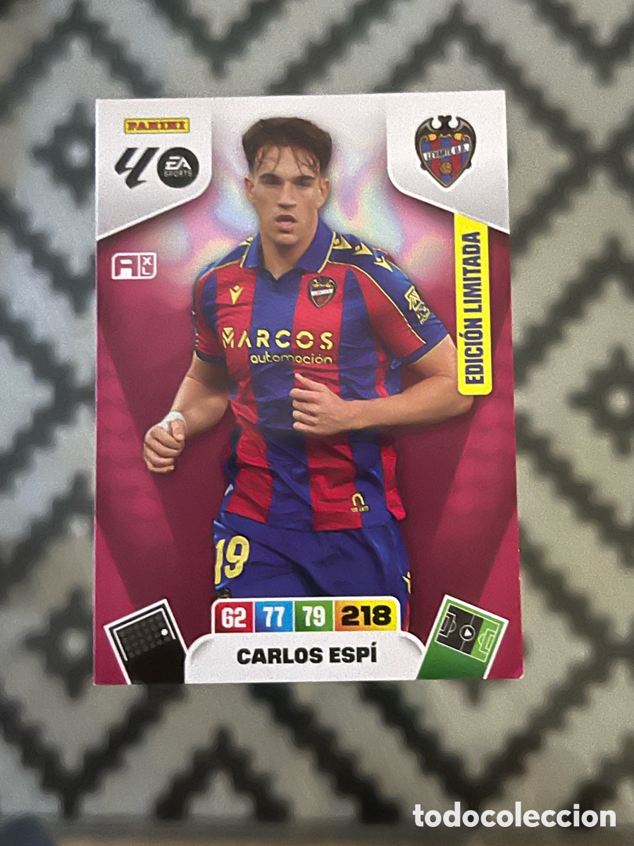 Cromos de f&uacute;tbol: CARLOS ESP&Iacute; LAST MOMENT EDICI&Oacute;N LIMITADA ADRENALYN 2025 2026 25 26 LEVANTE