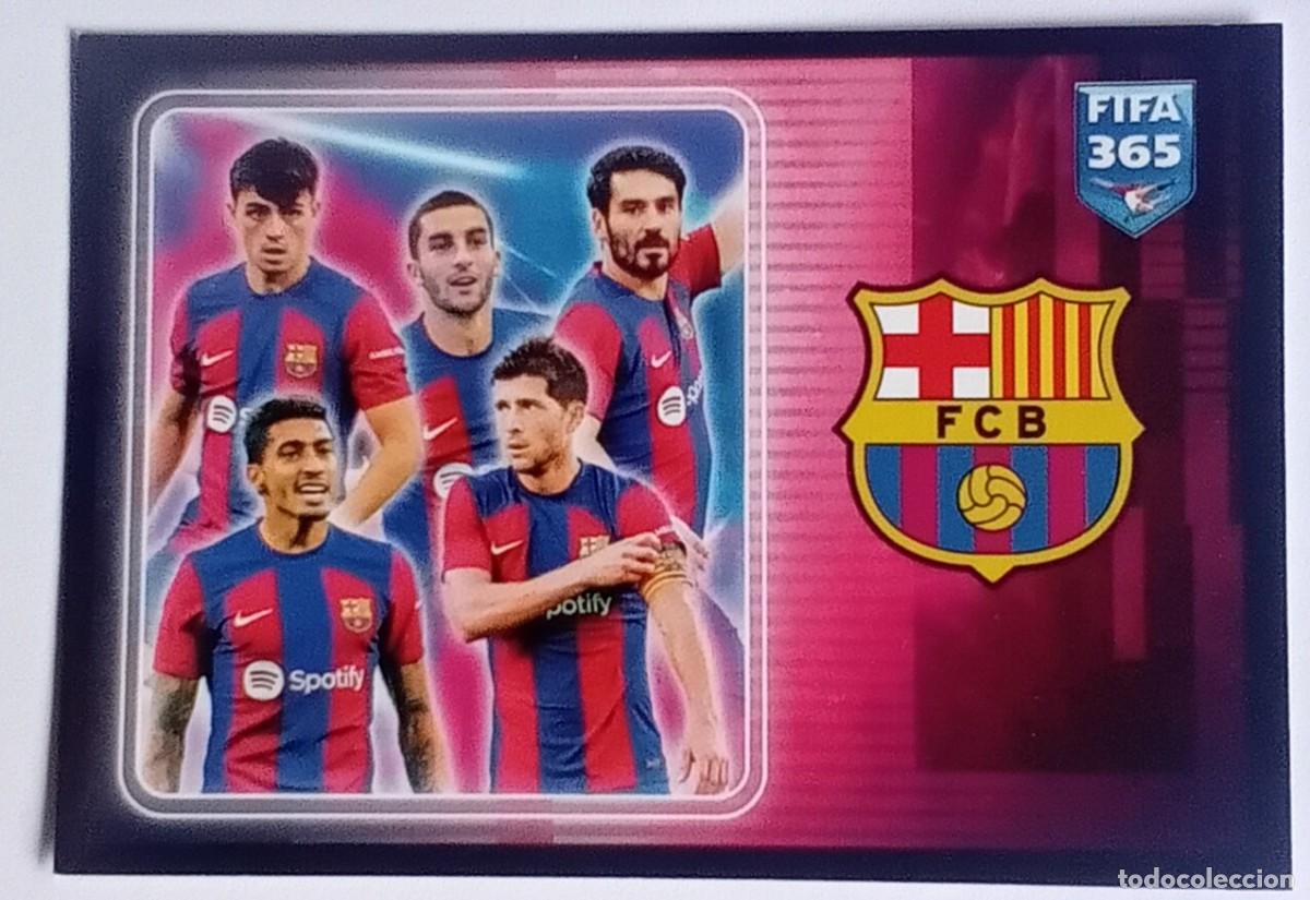 Fu&szlig;ball-Sticker: Figurina Panini 2023-24 Cromo Fifa 365 2024 Celebration Barcelona Pedri Lewandovski n 148