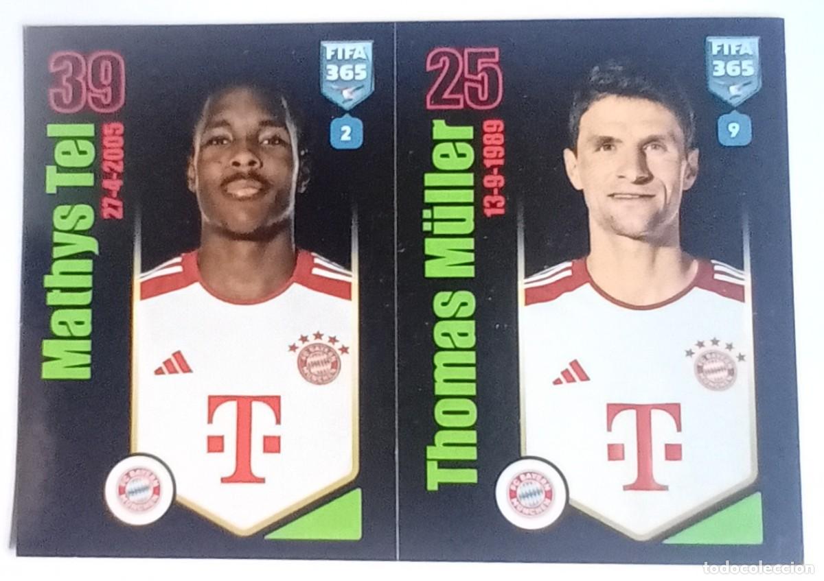 Cromos de f&uacute;tbol: Figurina Panini 2023-24 Cromo Fifa 365 2024 Mathys Tel Tomas Muller Bayern Munchen n 243