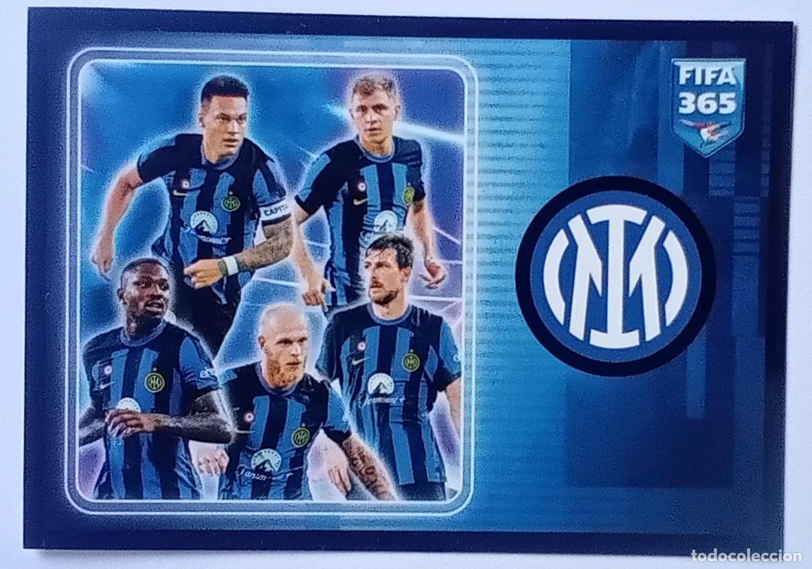 Cromos de f&uacute;tbol: Figurina Panini 2023-24 Cromo Fifa 365 2024 Celebration Inter Barella Lautaro Martinez n 292