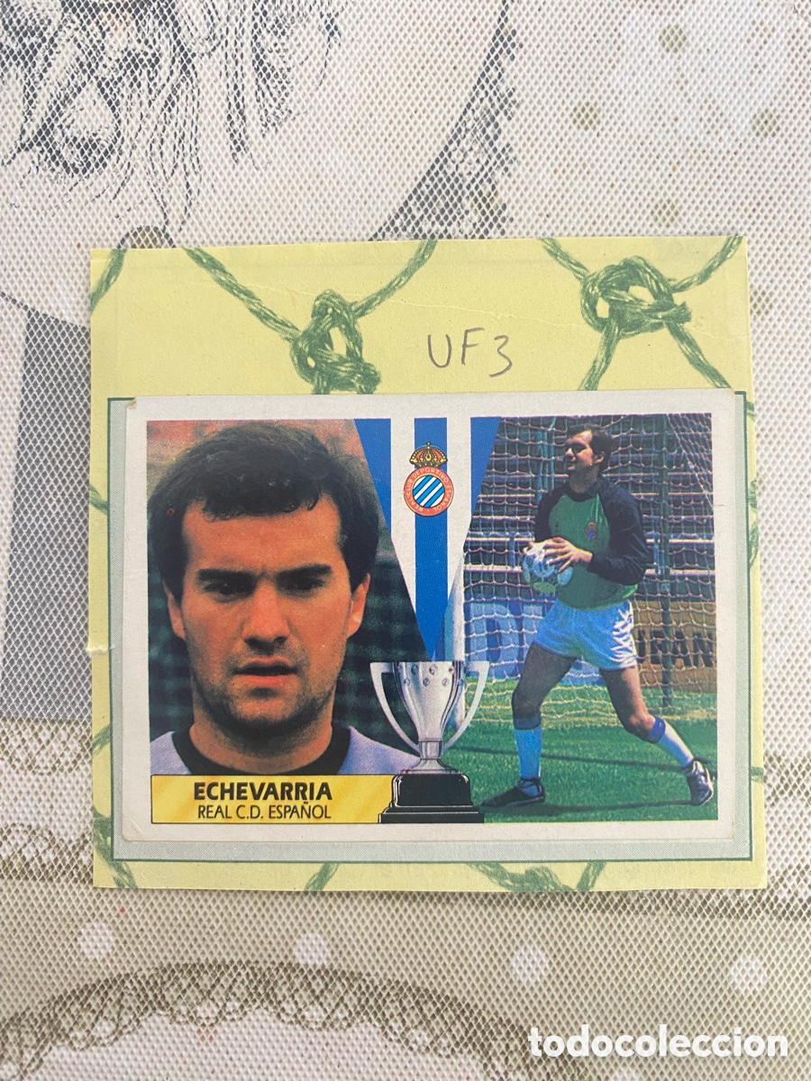Cromos de f&uacute;tbol: FICHAJE N&ordm; 3, Echevarria - Espanyol - Recortado - LIGA ESTE 87 88 1987 1988