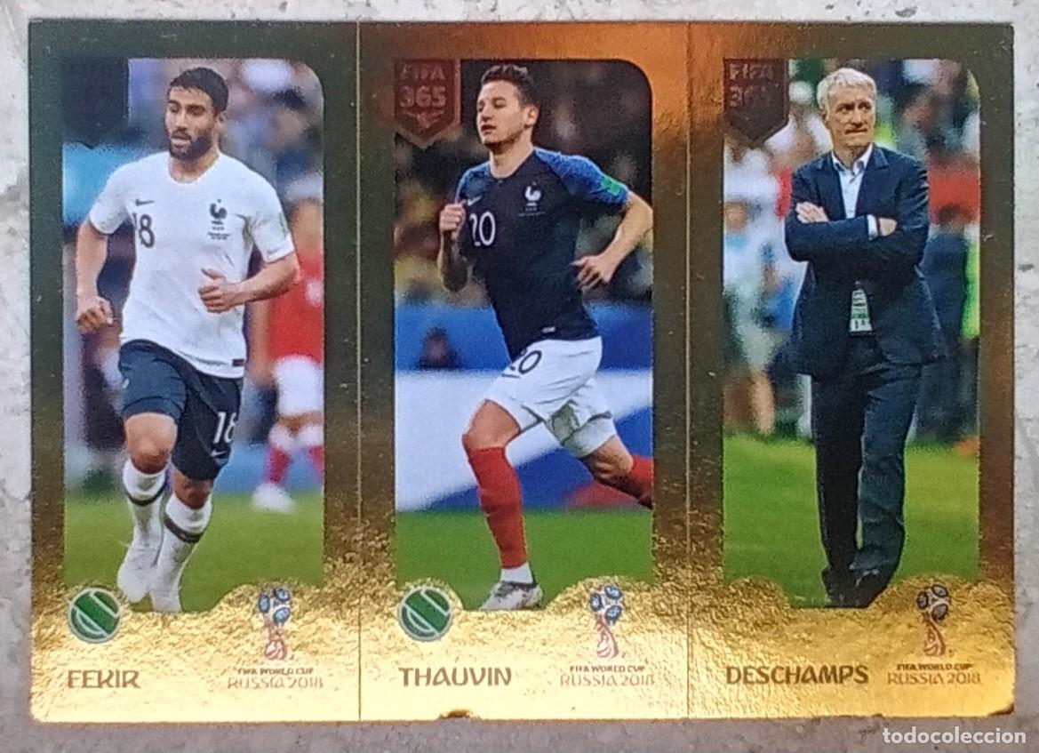 Cromos de f&uacute;tbol: Figurina Panini 2018-19 Cromo Fifa 365 2019 Fekir Thauvin Deschamps France n 433