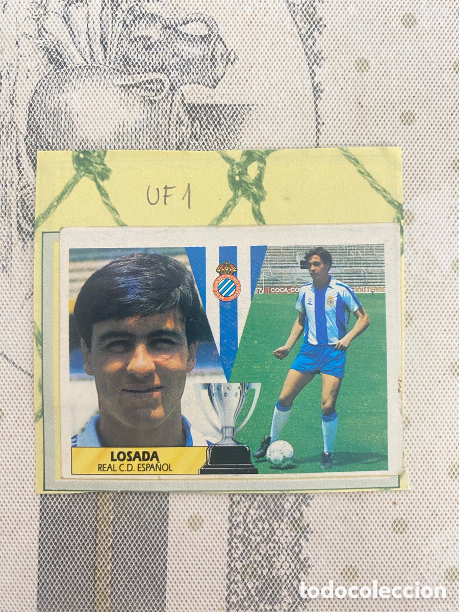 Cromos de f&uacute;tbol: FICHAJE N&ordm; 1, Losada - Espanyol - Recortado - LIGA ESTE 87 88 1987 1988