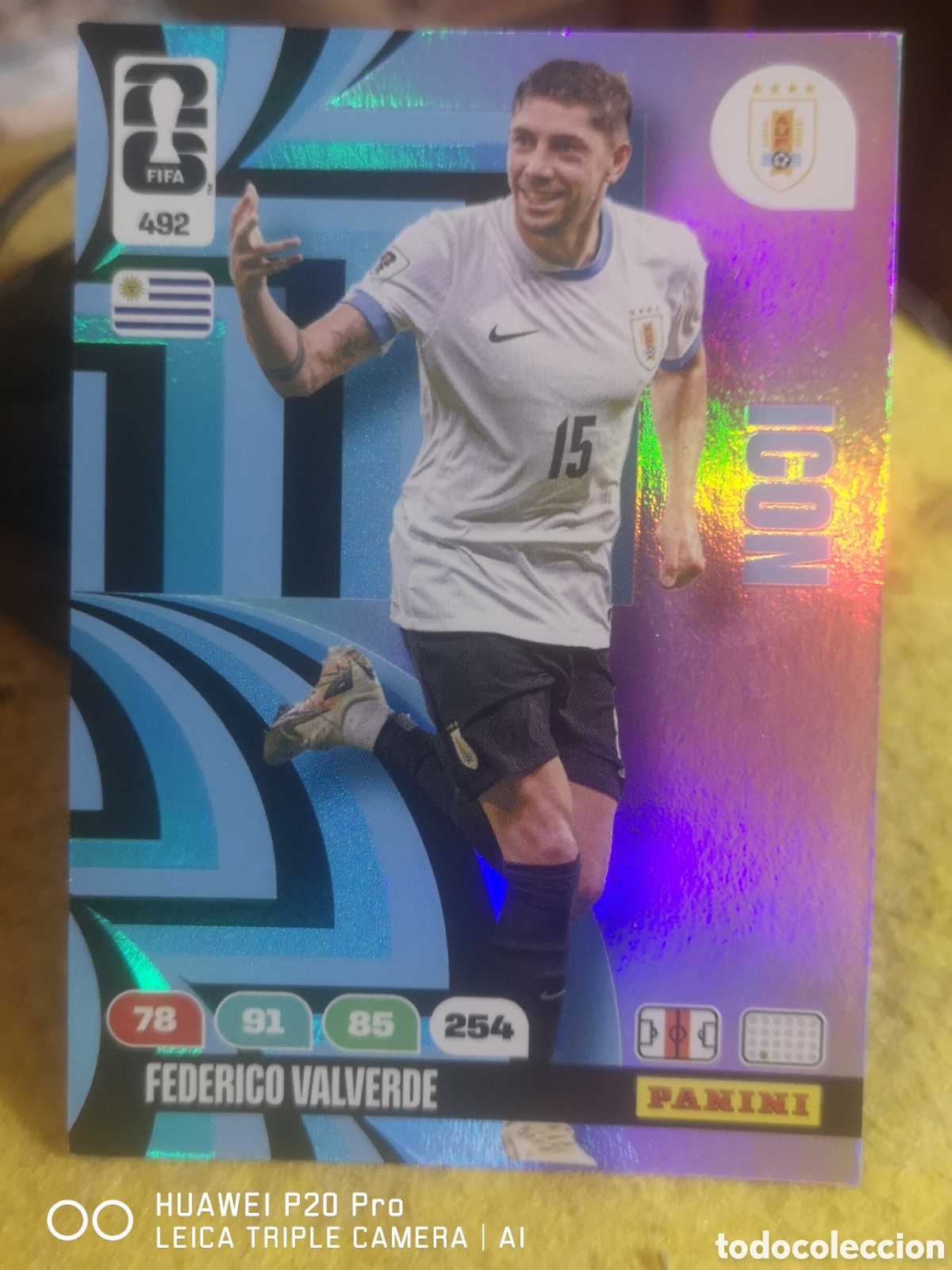 Cromos de f&uacute;tbol: ADRENALYN XL FIFA WORLD CUP 2026 ICON FEDERICO VALVERDE 492 URUGUAY