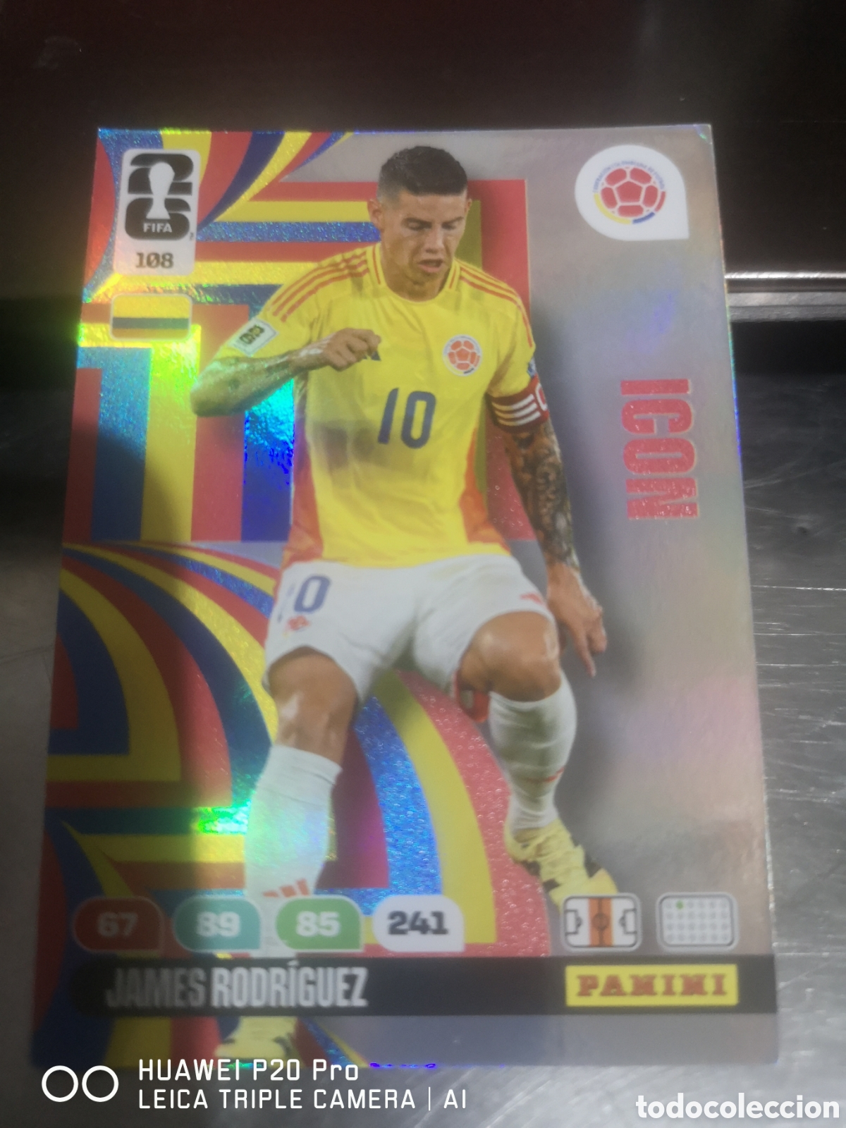 Cromos de f&uacute;tbol: ADRENALYN XL FIFA WORLD CUP 2026 ICON JAMES RODRIGUEZ - 108