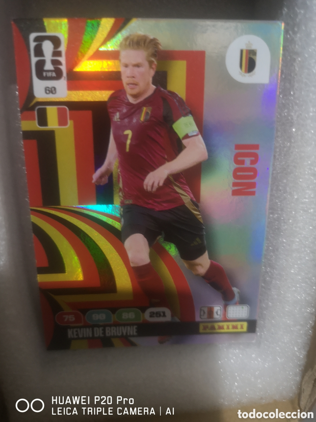 Cromos de f&uacute;tbol: ADRENALYN XL FIFA WORLD CUP 2026 ICON KEVIN DE BRUYNE 60 BELGICA