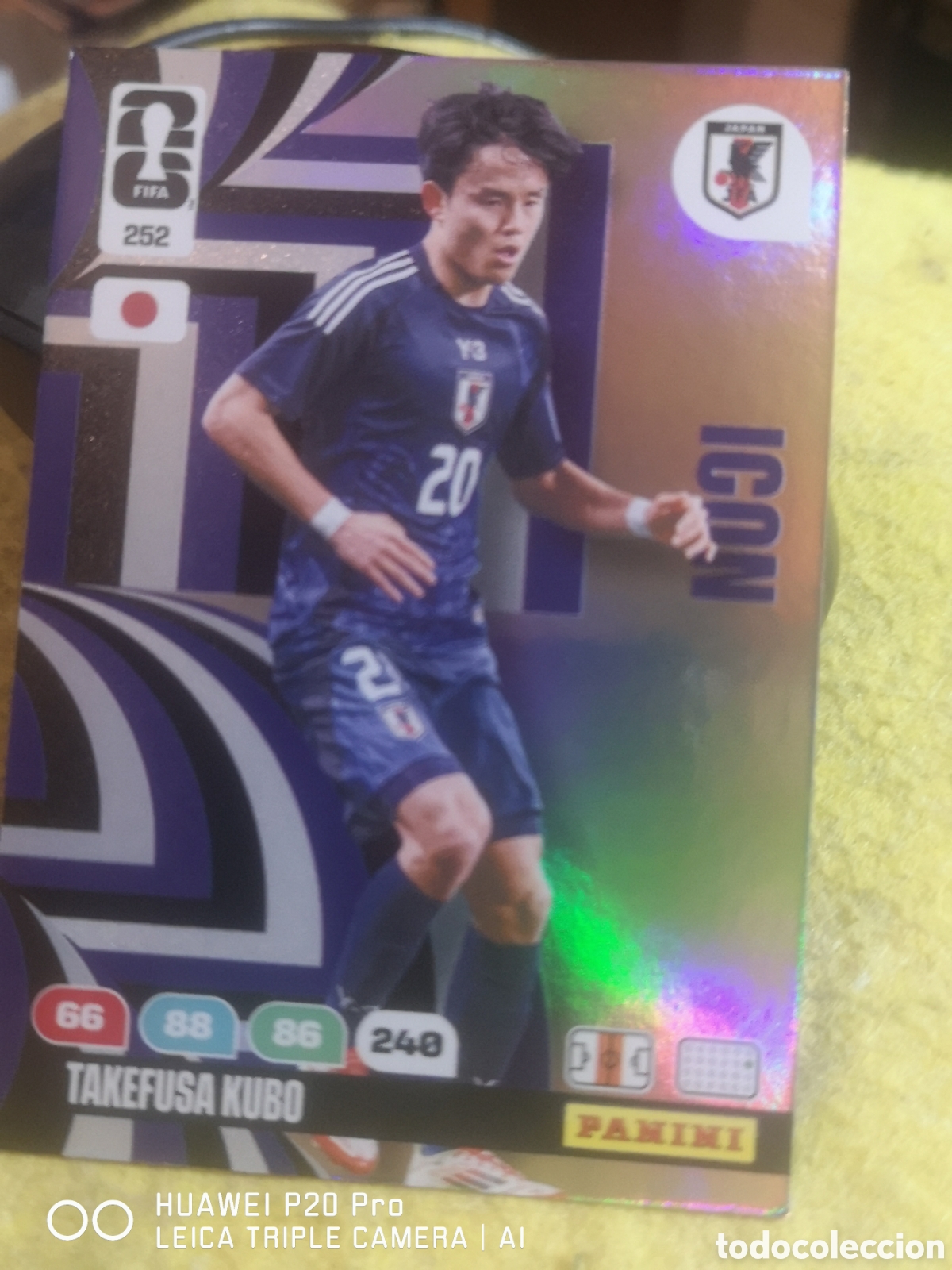 Cromos de f&uacute;tbol: ADRENALYN XL FIFA WORLD CUP 2026 ICON TAKEFUSA KUBO 252