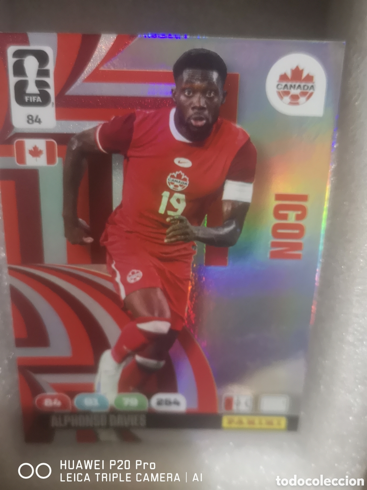 Cromos de f&uacute;tbol: ADRENALYN XL FIFA WORLD CUP 2026 ICON ALPHONSO DAVIES 84 CANADA