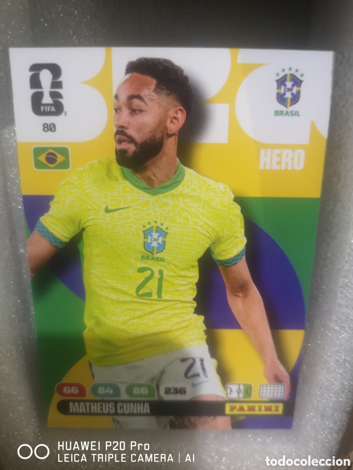Cartes &agrave; collectionner de Football: 80 MATHEUS CUNHA ADRENALYN FIFA WORLD CUP 2026 BRASIL