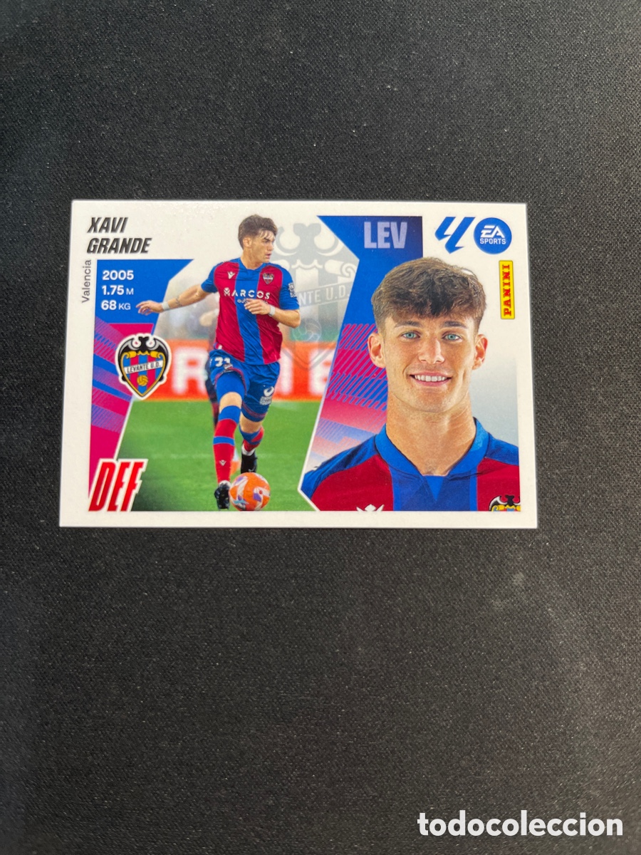 Cromos de f&uacute;tbol: Xavi Grande 5 Levante Liga Este 2025 2026 25 26