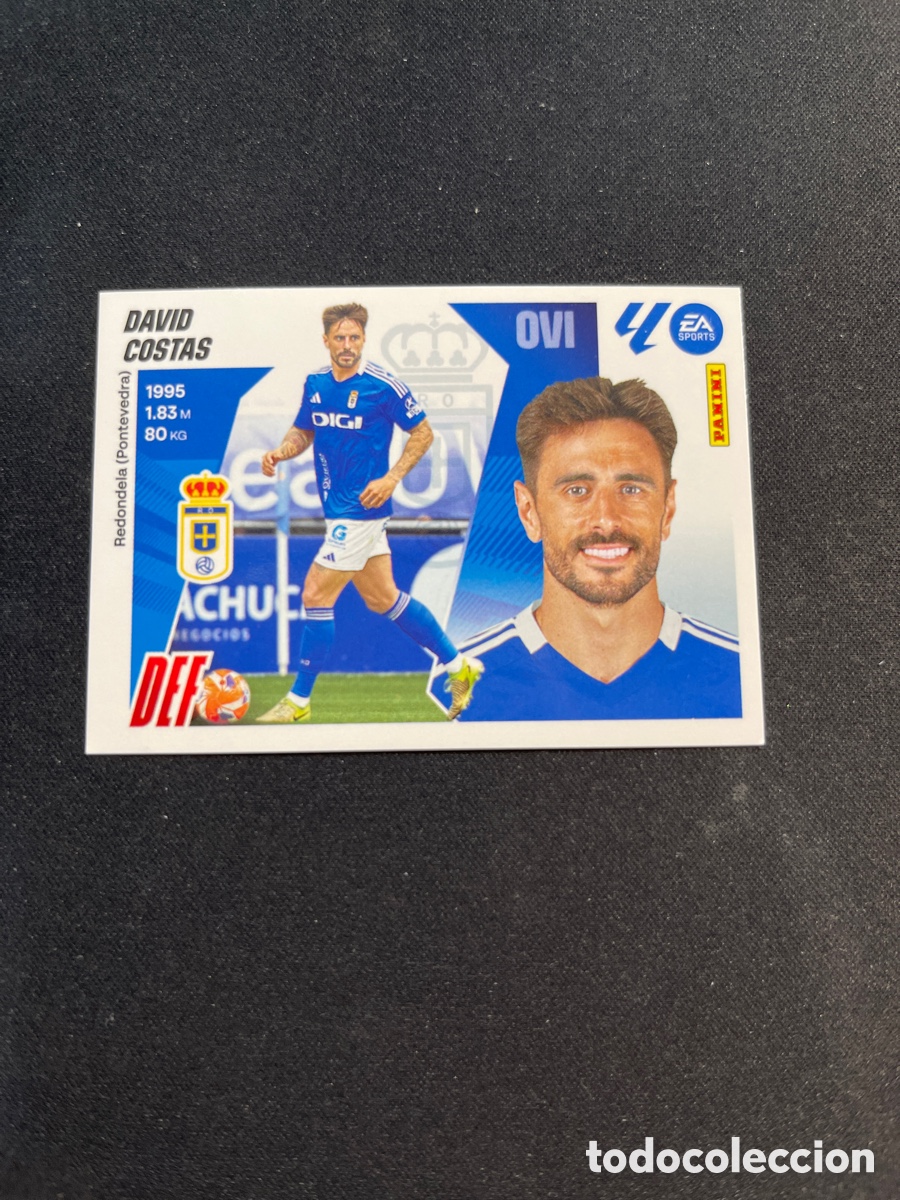 Cromos de f&uacute;tbol: David Costas 8 Oviedo Liga Este 2025 2026 25 26