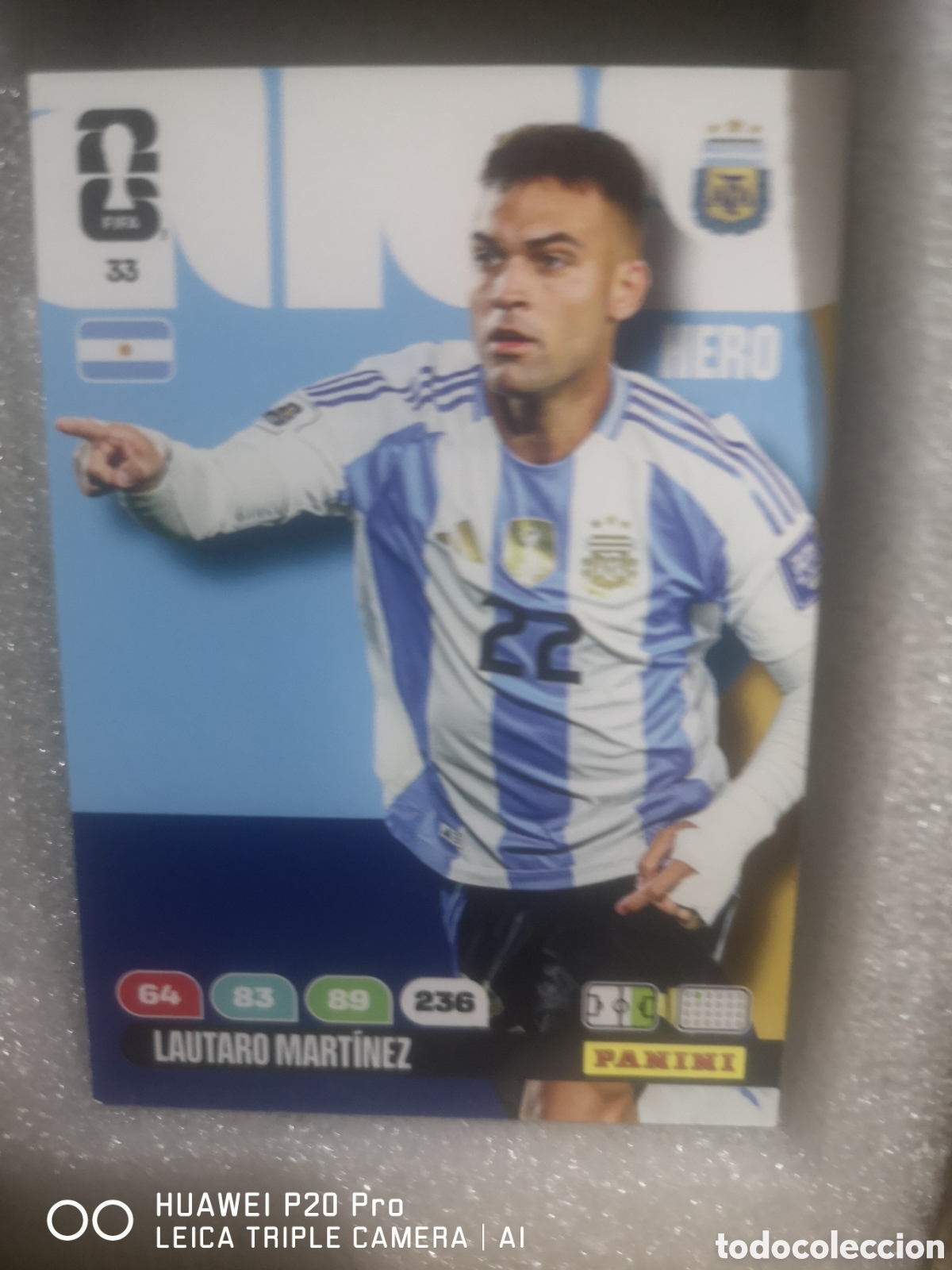 Cromos de f&uacute;tbol: 33 LAUTARO MARTINEZ ADRENALYN FIFA WORLD CUP 2026 ARGENTINA