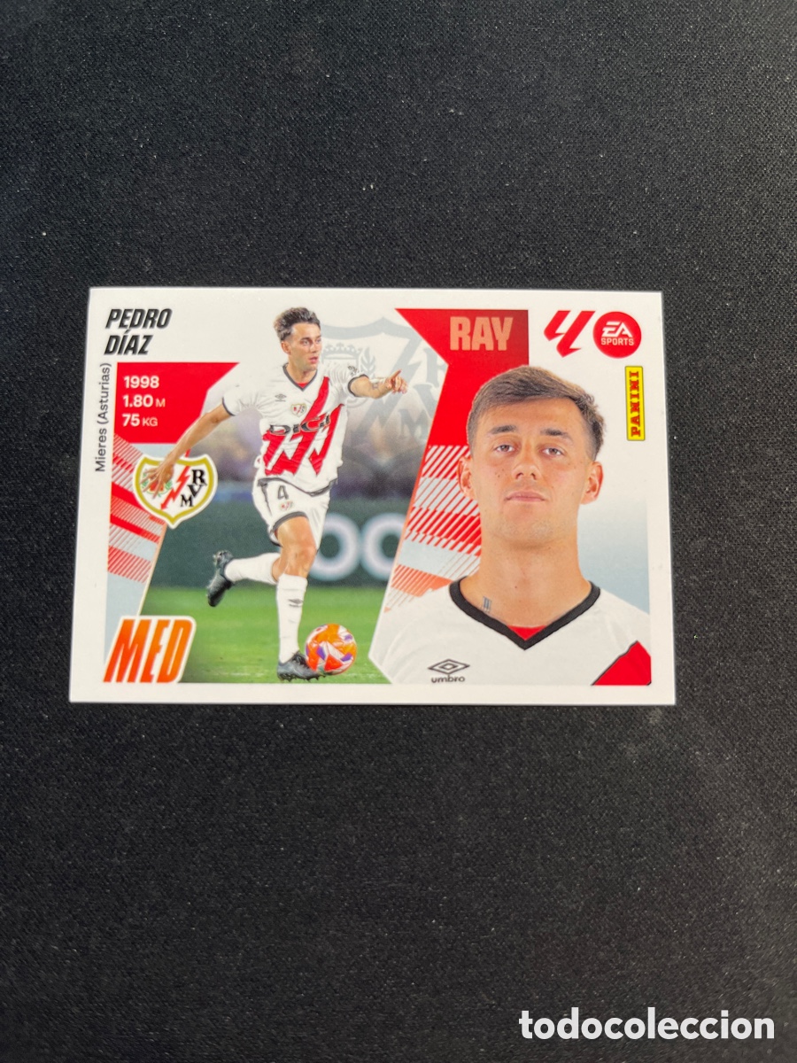 Cromos de f&uacute;tbol: Pedro Diaz 13 Rayo Vallecano Liga Este 2025 2026 25 26