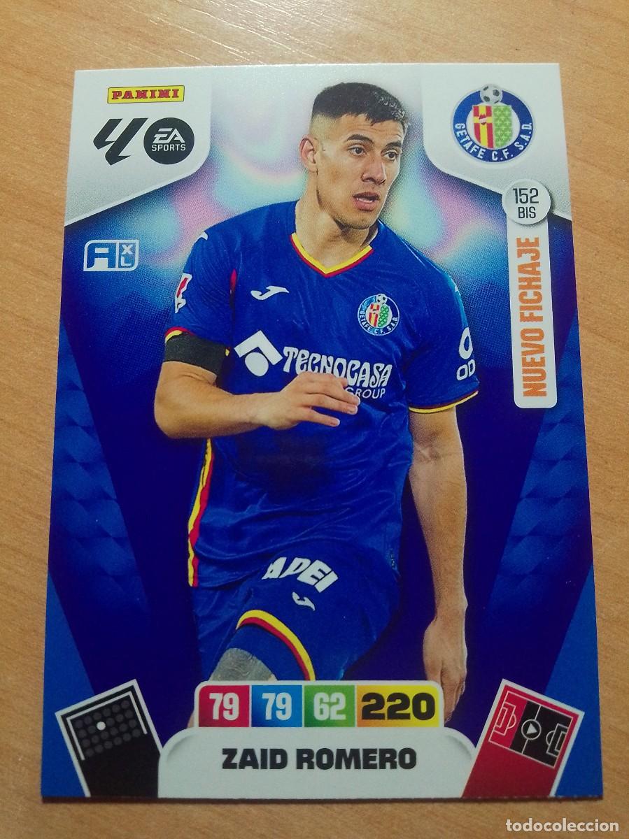 Cromos de f&uacute;tbol: 152 BIS ZAID ROMERO NUEVO FICHAJE DEL GETAFE 25 26 ADRENALYN XL 2025 2026