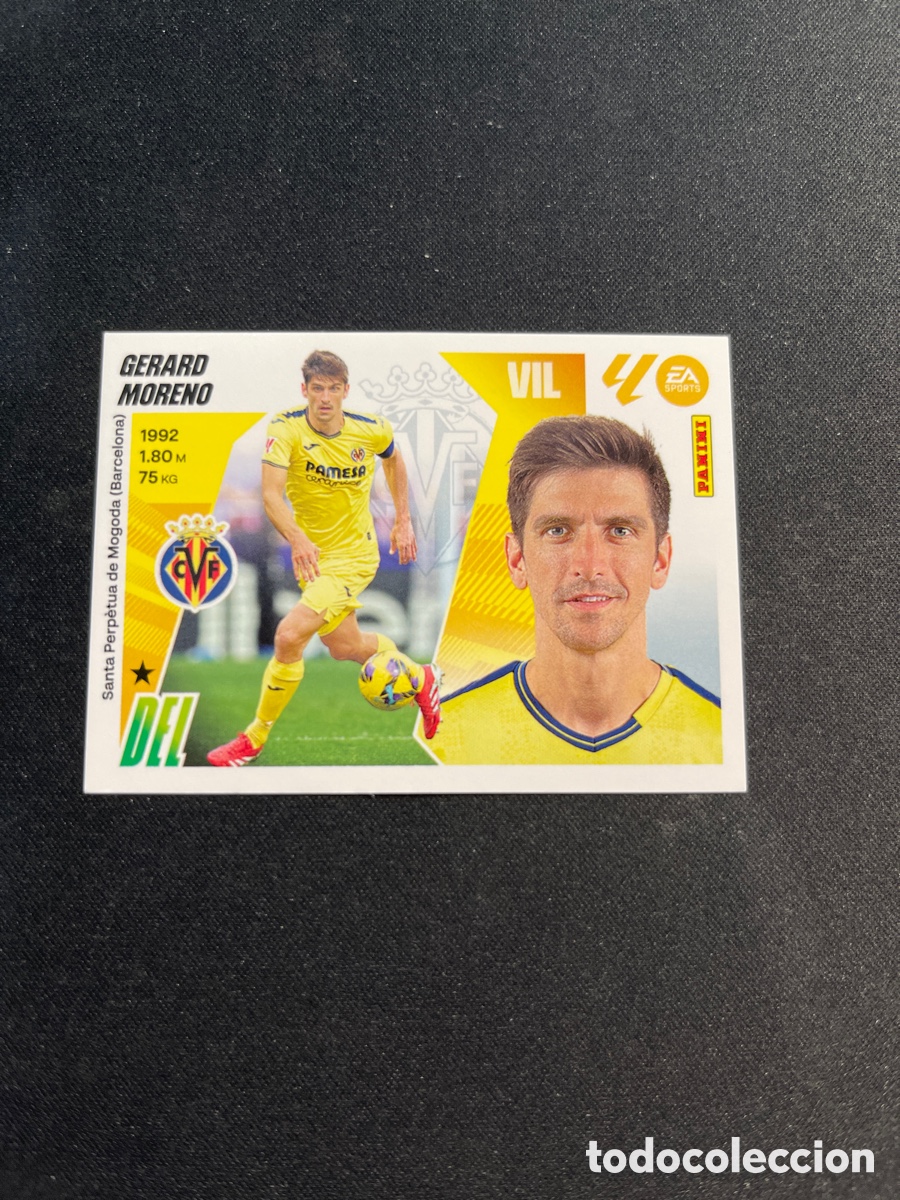 Cromos de f&uacute;tbol: Gerard Moreno 18 Villarreal Liga Este 2025 2026 25 26