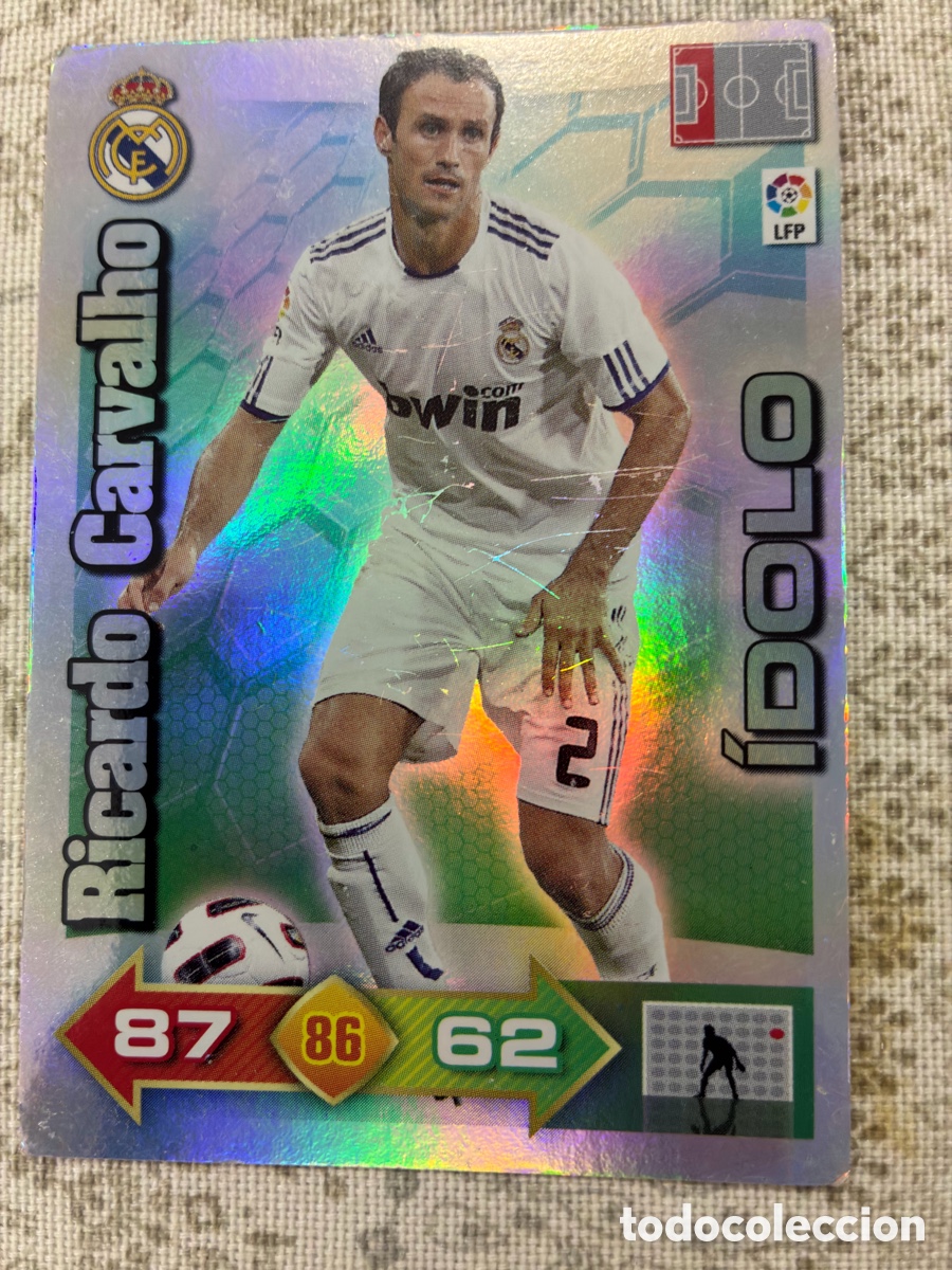 Cromos de f&uacute;tbol: RICARDO CARVALHO 388 IDOLO (REAL MADRID) 2010-2011 ADRENALYN PANINI