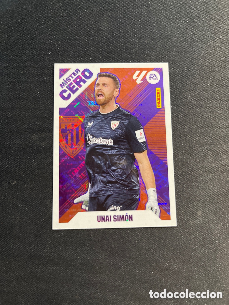Cromos de f&uacute;tbol: Unai Simon 13 Athletic Club de Bilbao Mister Cero Liga Este 2025 2026 25 26