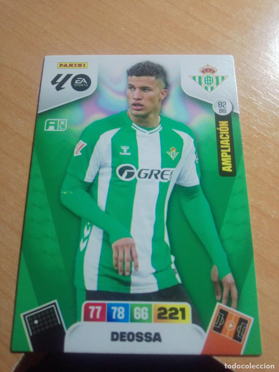 Cromos de f&uacute;tbol: 82 BIS DEOSSA AMPLIACI&Oacute;N DEL BETIS 25 26 ADRENALYN XL 2025 2026