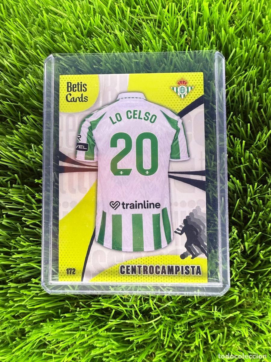 Cromos de f&uacute;tbol: N&ordm; 172 Lo Celso Camiseta Real Betis Holycards Betis Cards 2025