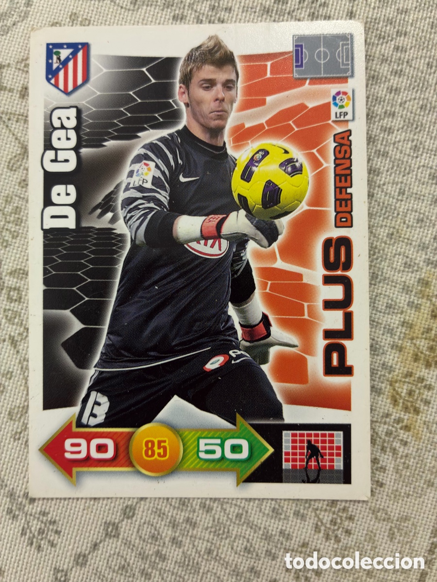 Figurine di Calcio: DE GEA ATLETICO DE MADRID PLUS DEFENSA ADRENALYN XL LIGA 2010 2011 PANINI