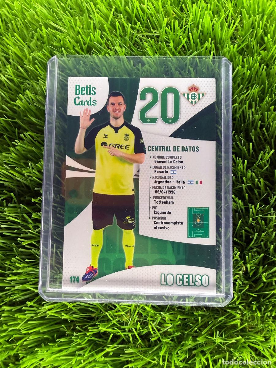 Cromos de Futebol: N&ordm; 174 Lo Celso Datos Real Betis Holycards Betis Cards 2025