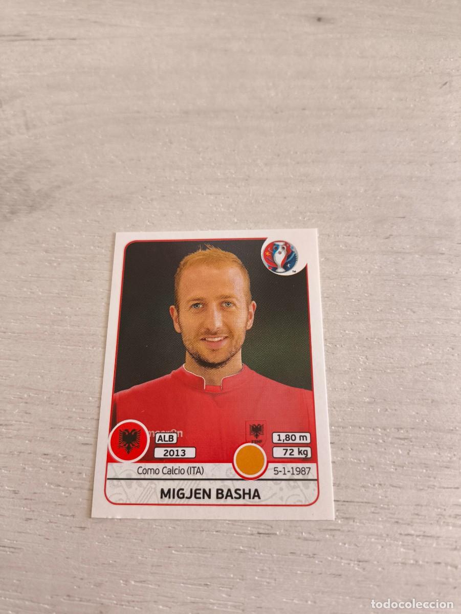 Cromos de Futebol: 78 Migjen Basha ALBANIA PANINI EUROCOPA EURO FRANCIA 2016 NO LIGA ESTE