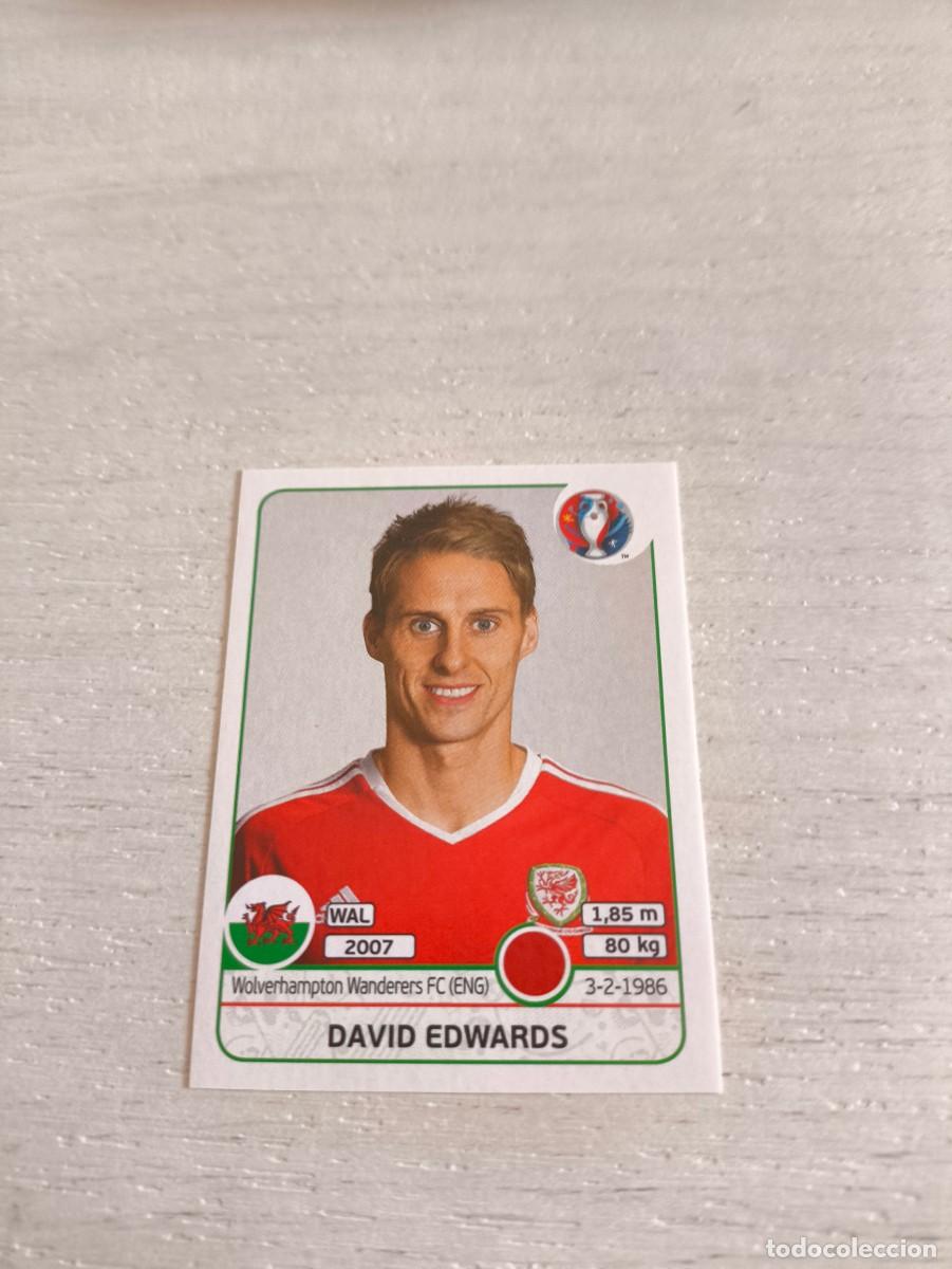 Fu&szlig;ball-Sticker: 184 David Edwards GALES PANINI EUROCOPA EURO FRANCIA 2016 NO LIGA ESTE