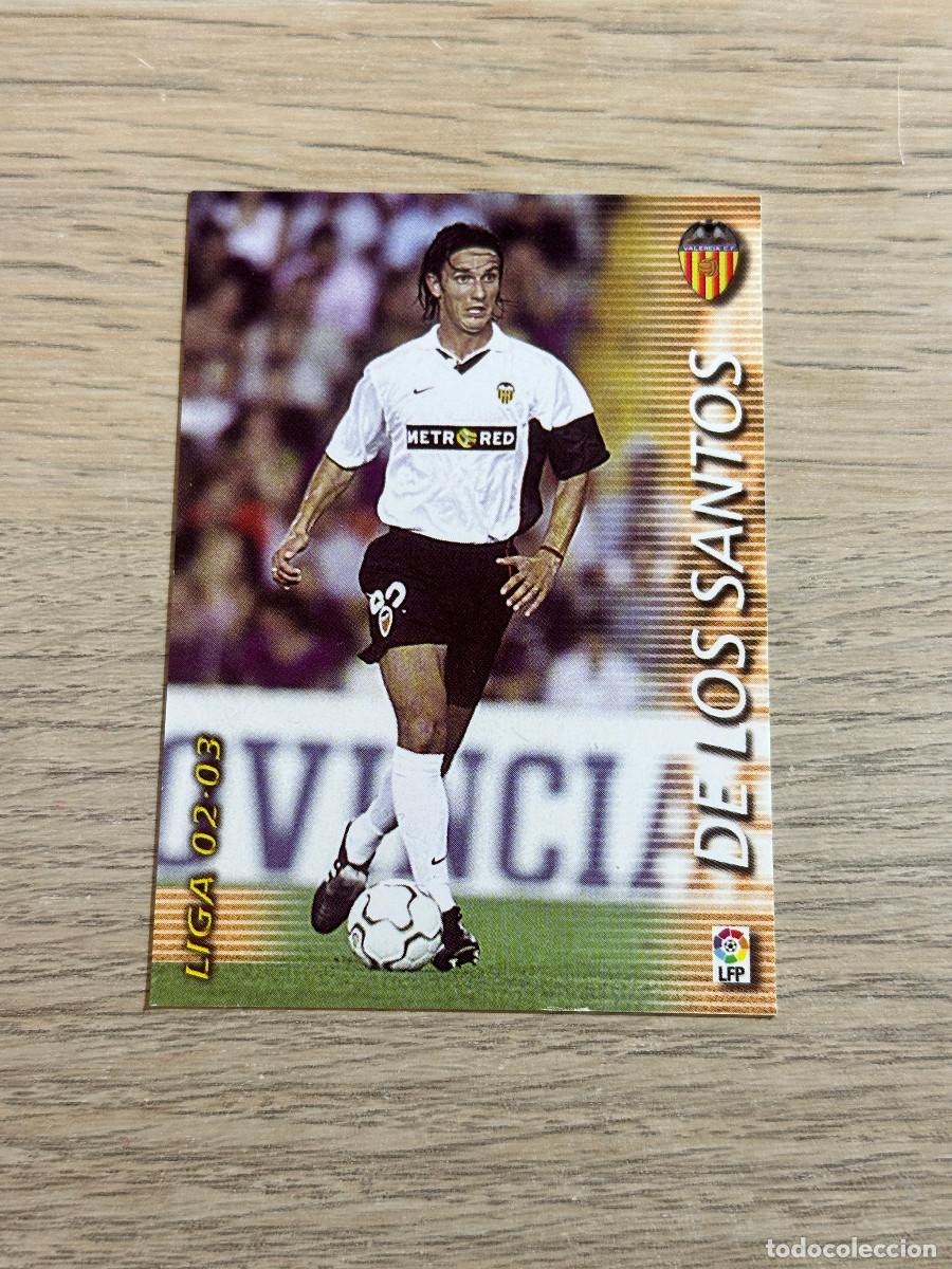 Cromos de f&uacute;tbol: DE LOS SANTOS n&ordm; 315 VALENCIA MEGAFICHAS 2002 2003 MEGACRACKS PANINI 02 03