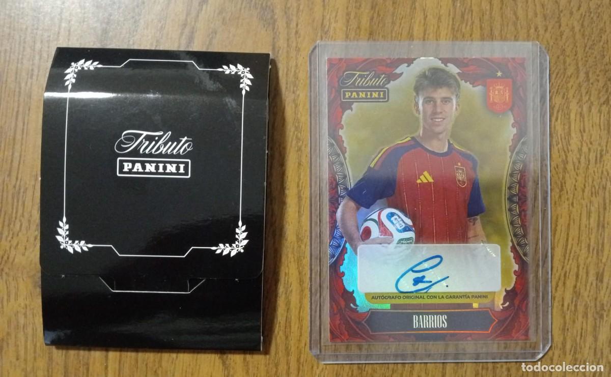 Cromos de f&uacute;tbol: Pablo Barrios Aut&oacute;grafo Panini Tributo Vamos Campeones 2026