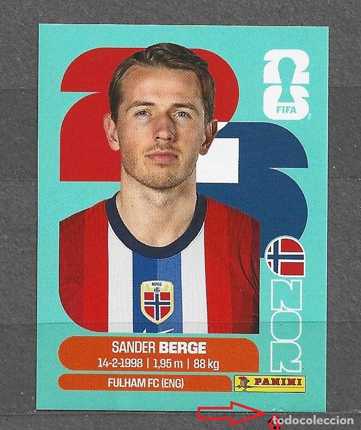 Cromos de f&uacute;tbol: Mundial 2016 - Sander Berge - N&ordm; 11 - Noruega