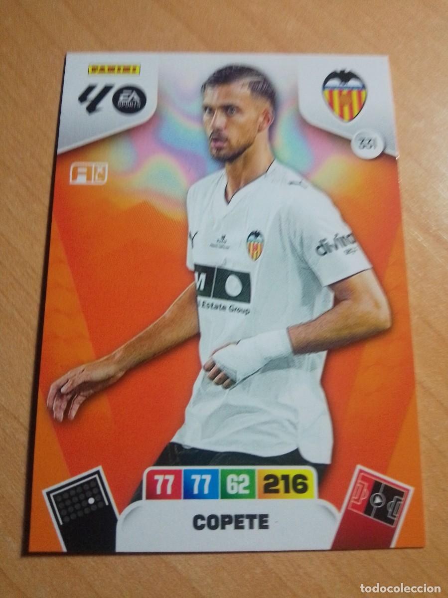 Cromos de f&uacute;tbol: 331 COPETE DEL VALENCIA 25 26 ADRENALYN XL 2025 2026
