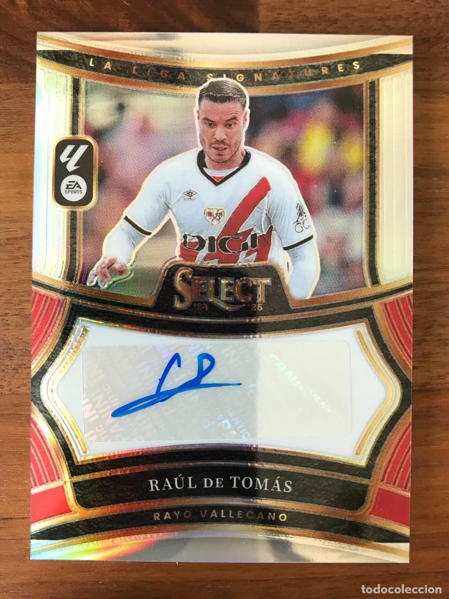Cromos de f&uacute;tbol: RAUL DE TOMAS - RAYO VALLECANO - AUTO AUTOGRAFO SIGNATURES - PANINI SELECT LA LIGA 2024 2025 24 25