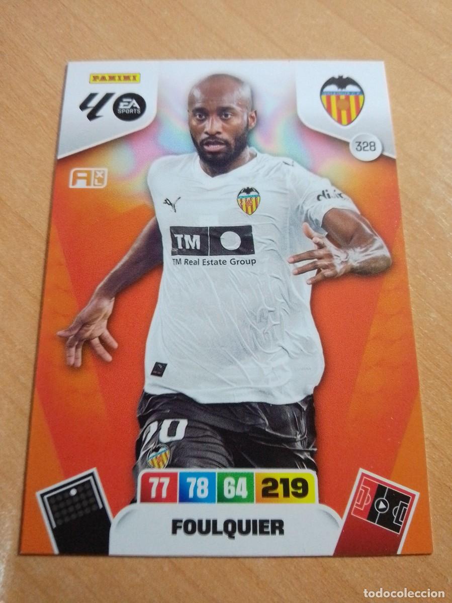Cromos de f&uacute;tbol: 328 FOULQUIER DEL VALENCIA 25 26 ADRENALYN XL 2025 2026 NUEVO