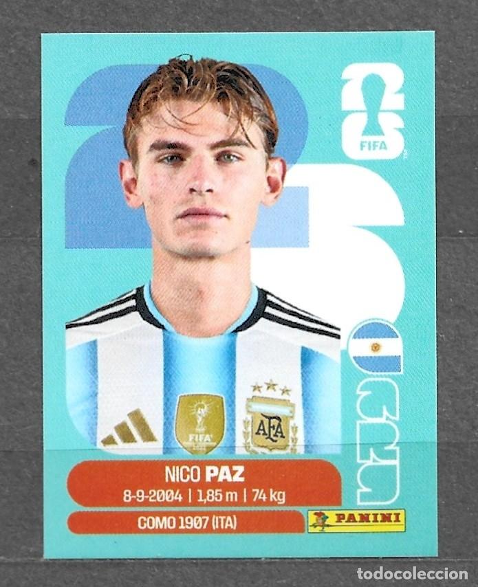Cromos de f&uacute;tbol: Mundial 2016 - Nico Paz - N&ordm; 14 - Argentina