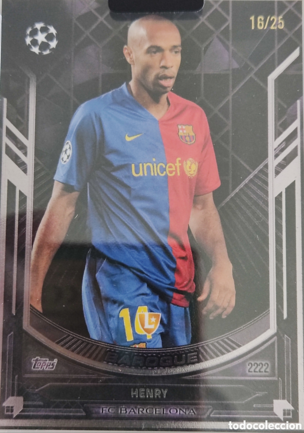 Cromos de f&uacute;tbol: Henry FC Barcelona/25 Topps Total Football