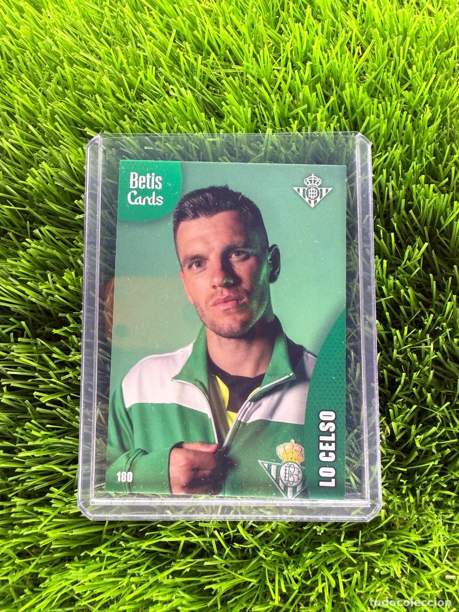 Cromos de f&uacute;tbol: N&ordm; 180 Lo Celso Momentos Real Betis Holycards Betis Cards 2025