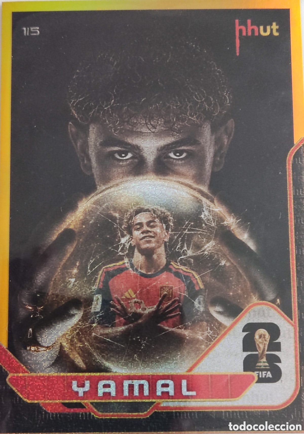 Cromos de f&uacute;tbol: Lamine Yamal 1/5 Hhut ultimate team