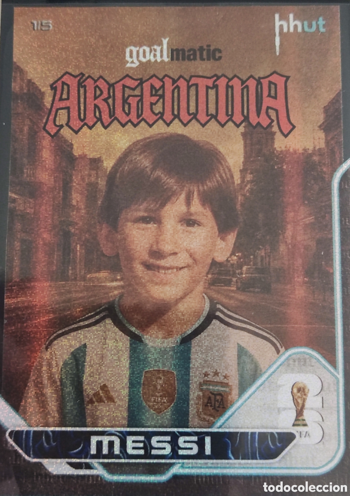 Cromos de f&uacute;tbol: Lionel Messi 1/5 Hhut ultimate team