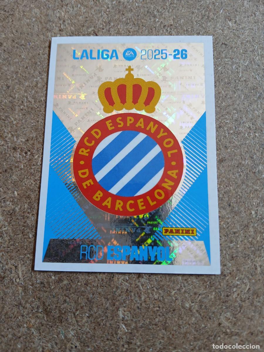 Cromos de f&uacute;tbol: ESCUDO RCD ESPANYOL - RCD ESPANYOL N&ordm; 1 LIGA ESTE 2025 2026 - 25 26