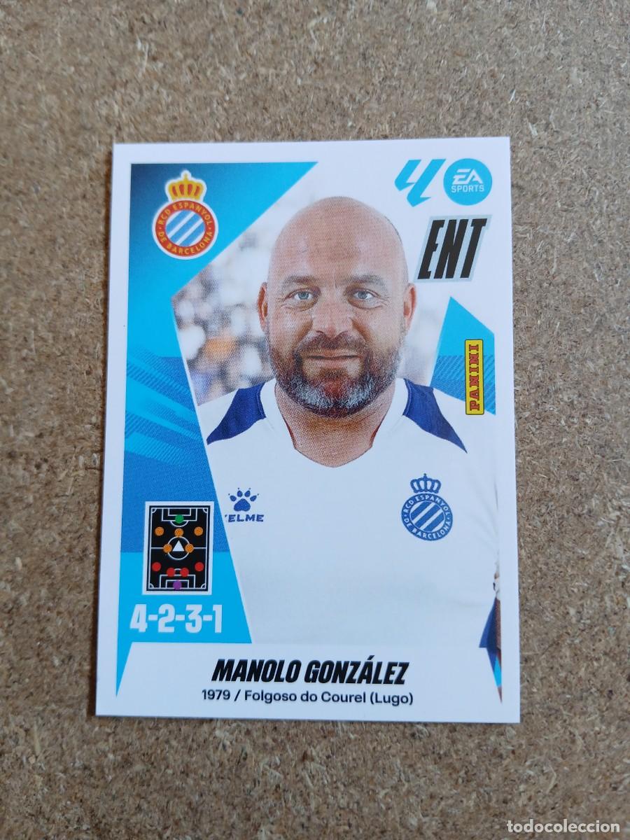 Cromos de f&uacute;tbol: ENTRENADOR MANOLO GIMENEZ - RCD ESPANYOL N&ordm; 2 LIGA ESTE 2025 2026 - 25 26