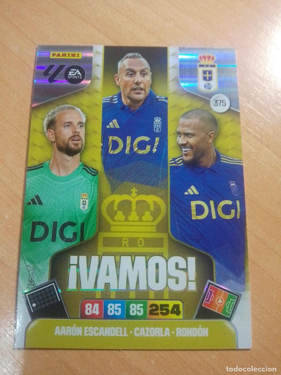 Cromos de f&uacute;tbol: 375 VAMOS DEL OVIEDO 25 26 ADRENALYN XL 2025 2026 NUEVO DE SOBRE