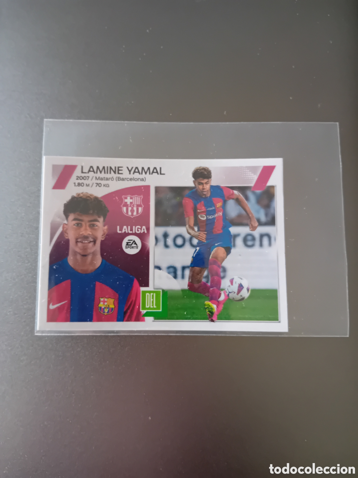 Cromos de f&uacute;tbol: LAMINE YAMAL COLOCA 19 BIS ROOKIE 23 24 2023 2023 BARCELONA ESTE PANINI NUEVO