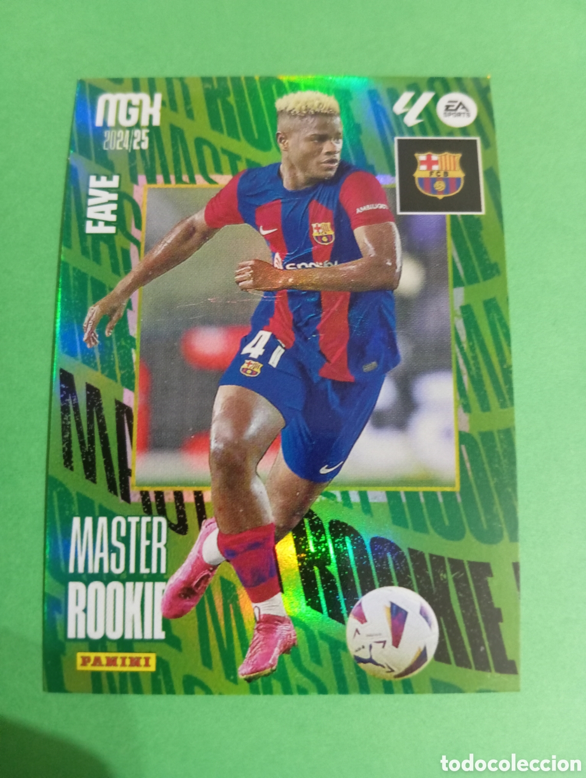 Figurine di Calcio: Faye Barcelona MASTER ROOKIE n&deg;411 / PANINI MEGACRACKS 2024/2025