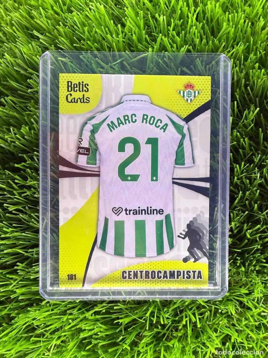 Fu&szlig;ball-Sticker: N&ordm; 181 Marc Roca Camiseta Real Betis Holycards Betis Cards 2025
