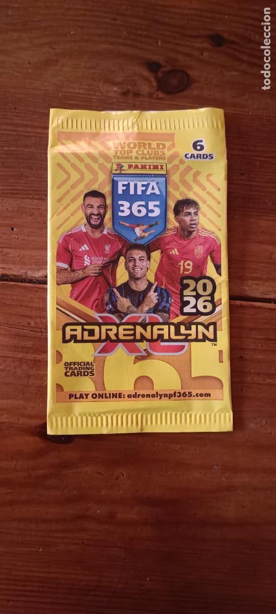 Cromos de f&uacute;tbol: Sobre ADRENALYN FIFA 365 2025 2026 25 26 - Vac&iacute;o - PANINI 2026 - LAMINE YAMAL ESPA&Ntilde;A